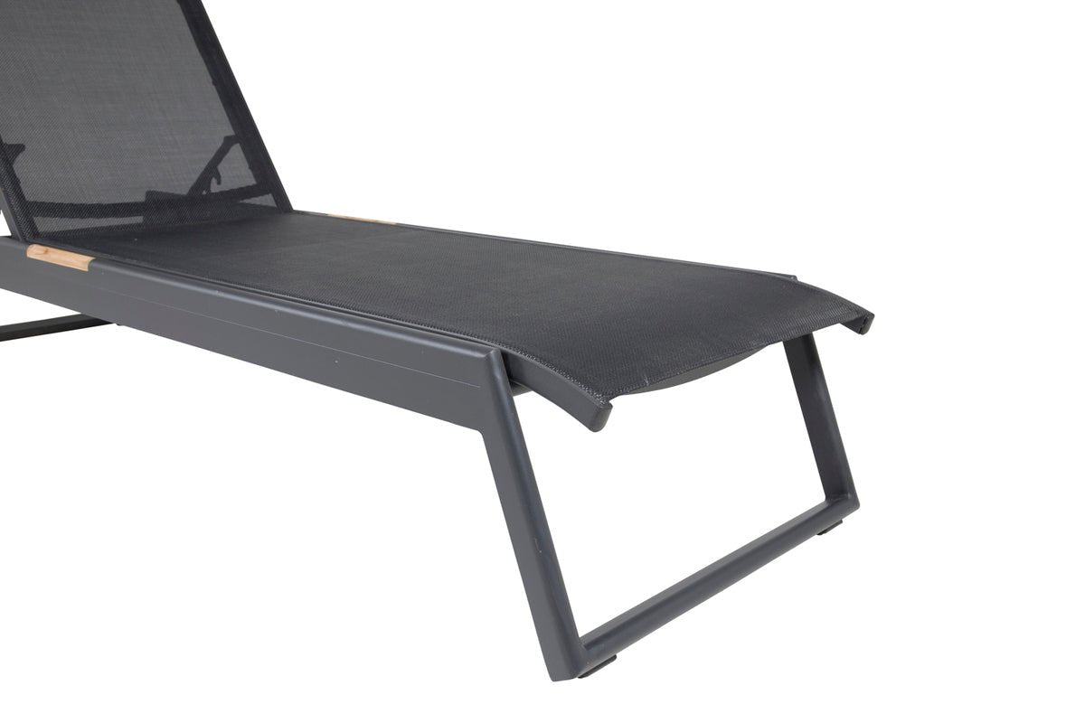 2-piece set - sun lounger Brazil made of textilene and aluminum