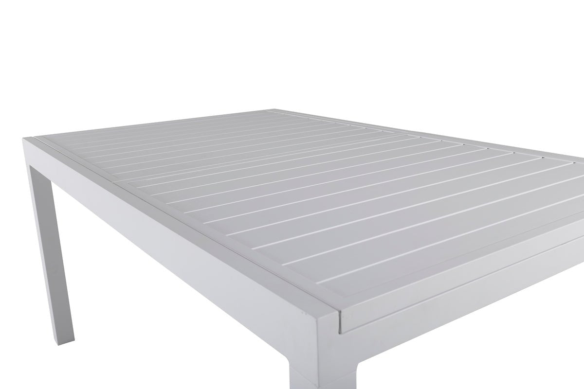 Garden table Nohani - extendable dining table made of sturdy aluminum