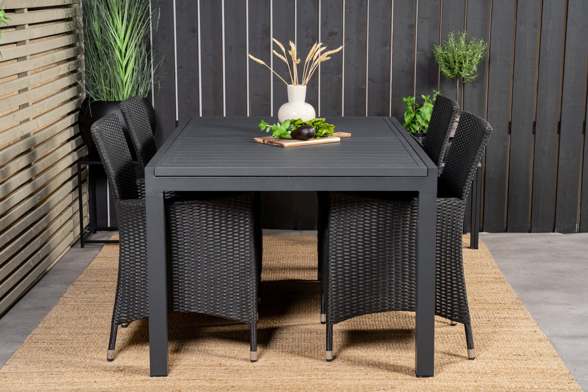 Garden table Nohani - extendable dining table made of sturdy aluminum