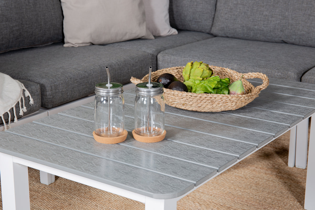 Garden Coffee Table Kreta - Made of Hardwood and Aluminum