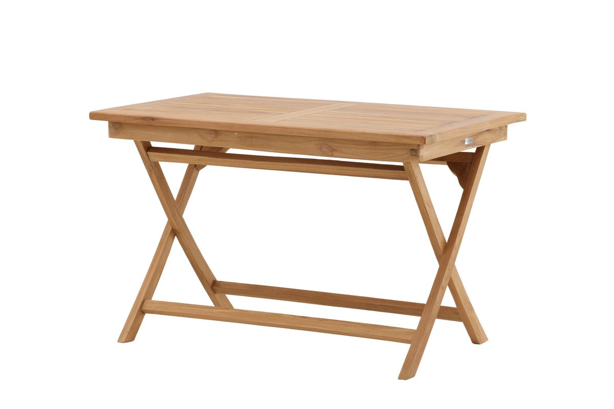 Garden table Siana - a square dining table made of teak wood
