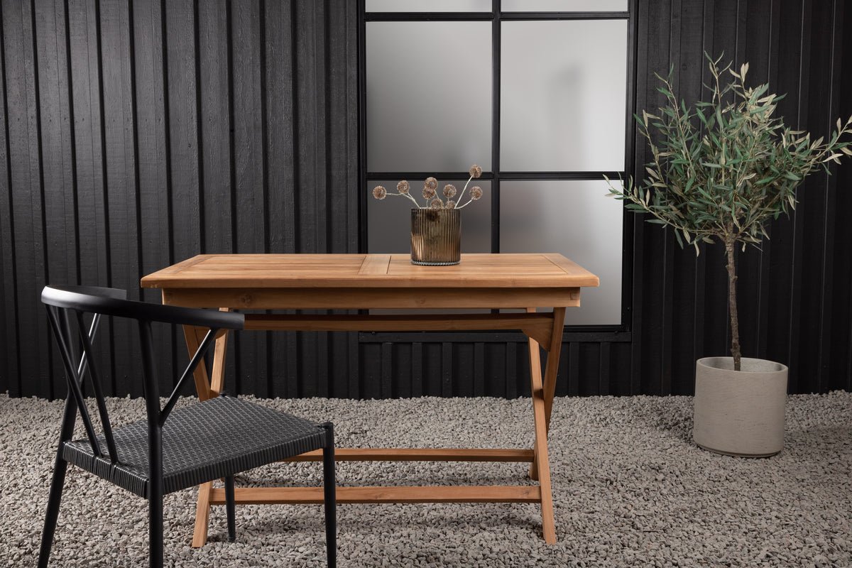 Garden table Siana - a square dining table made of teak wood