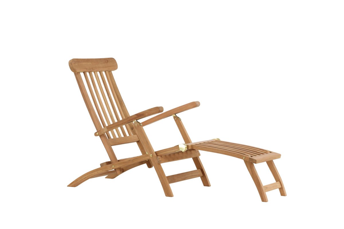 Garden Sun Lounger Malawi - made of Teak Wood in Natural Look