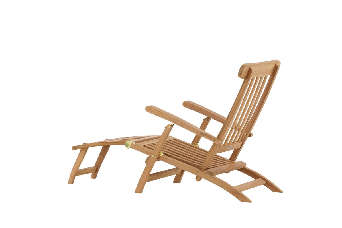 Garden Sun Lounger Malawi - made of Teak Wood in Natural Look