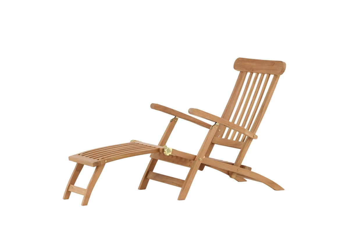 Garden Sun Lounger Malawi - made of Teak Wood in Natural Look