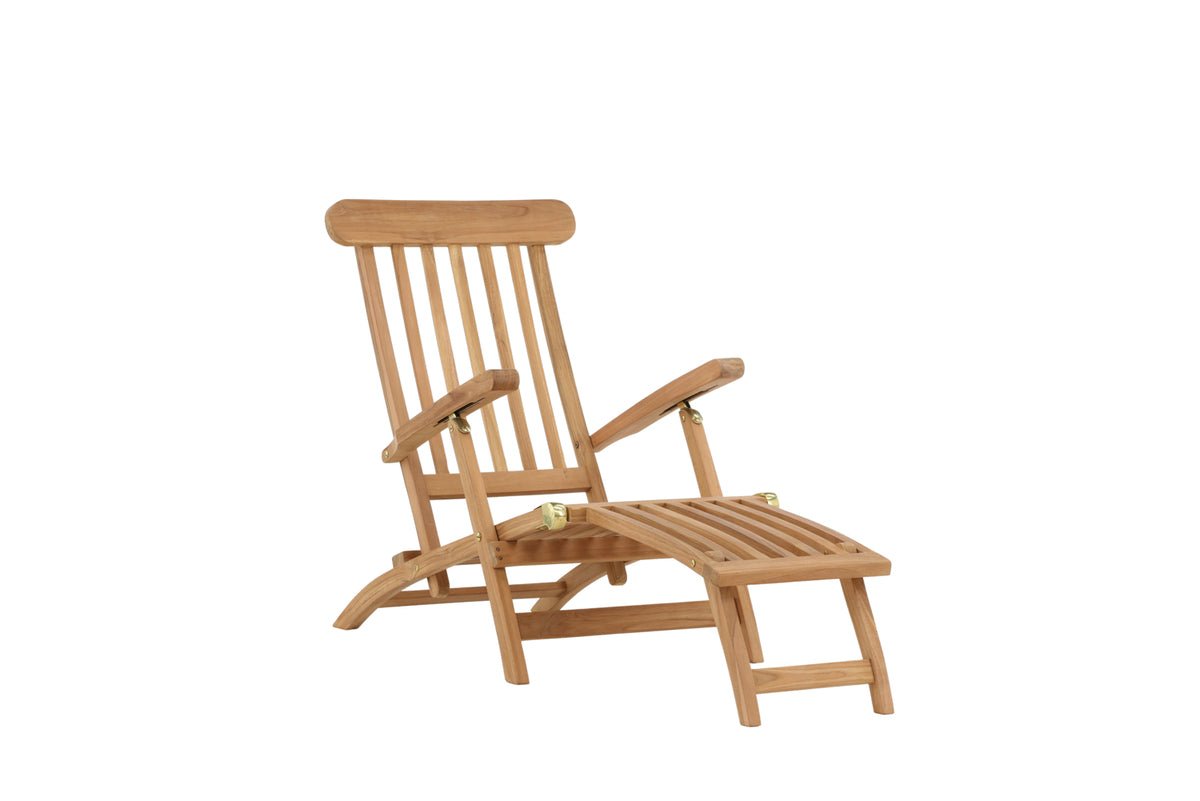 Garden Sun Lounger Malawi - made of Teak Wood in Natural Look