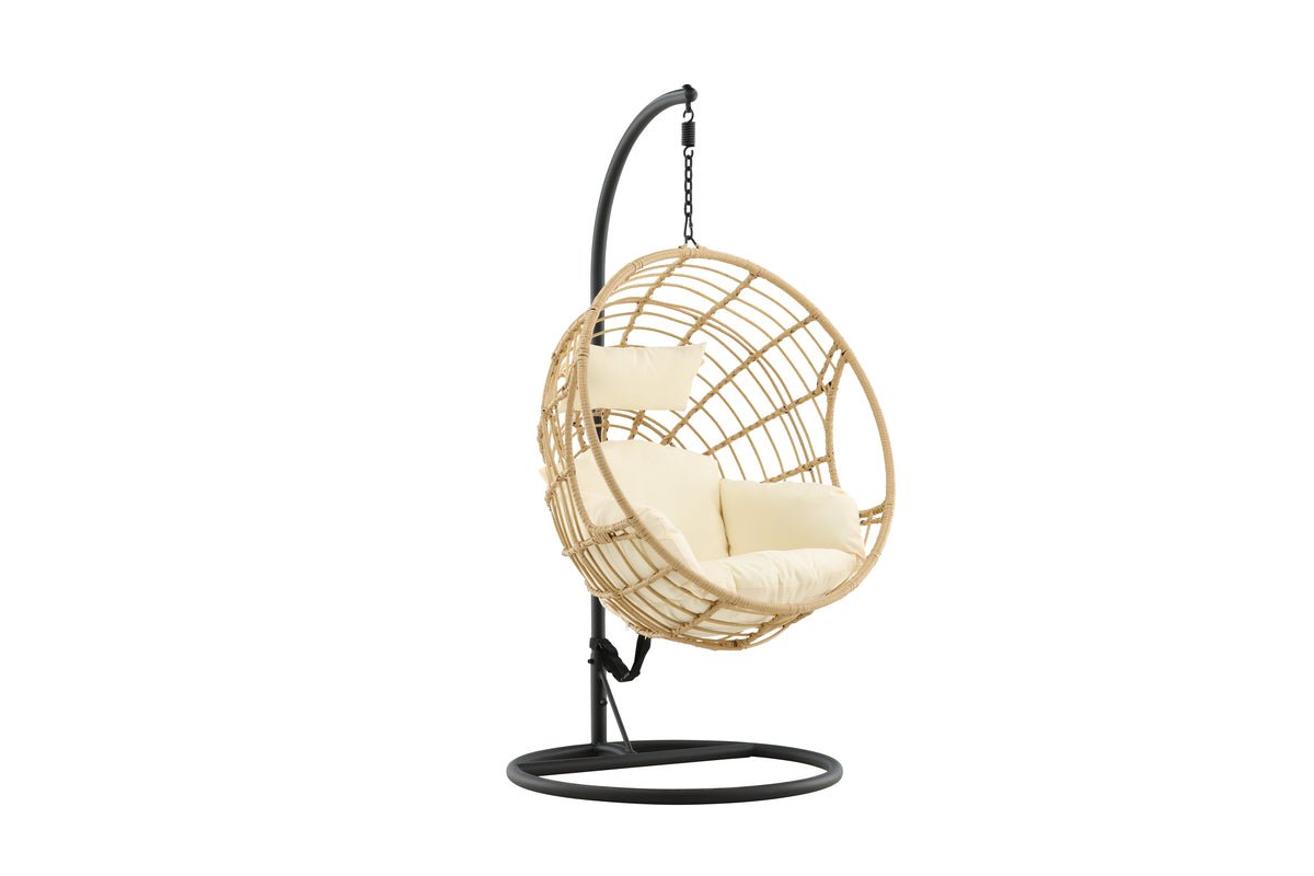 Garden Hanging Chair Mercy - made of Rattan/Metal in Natural Color