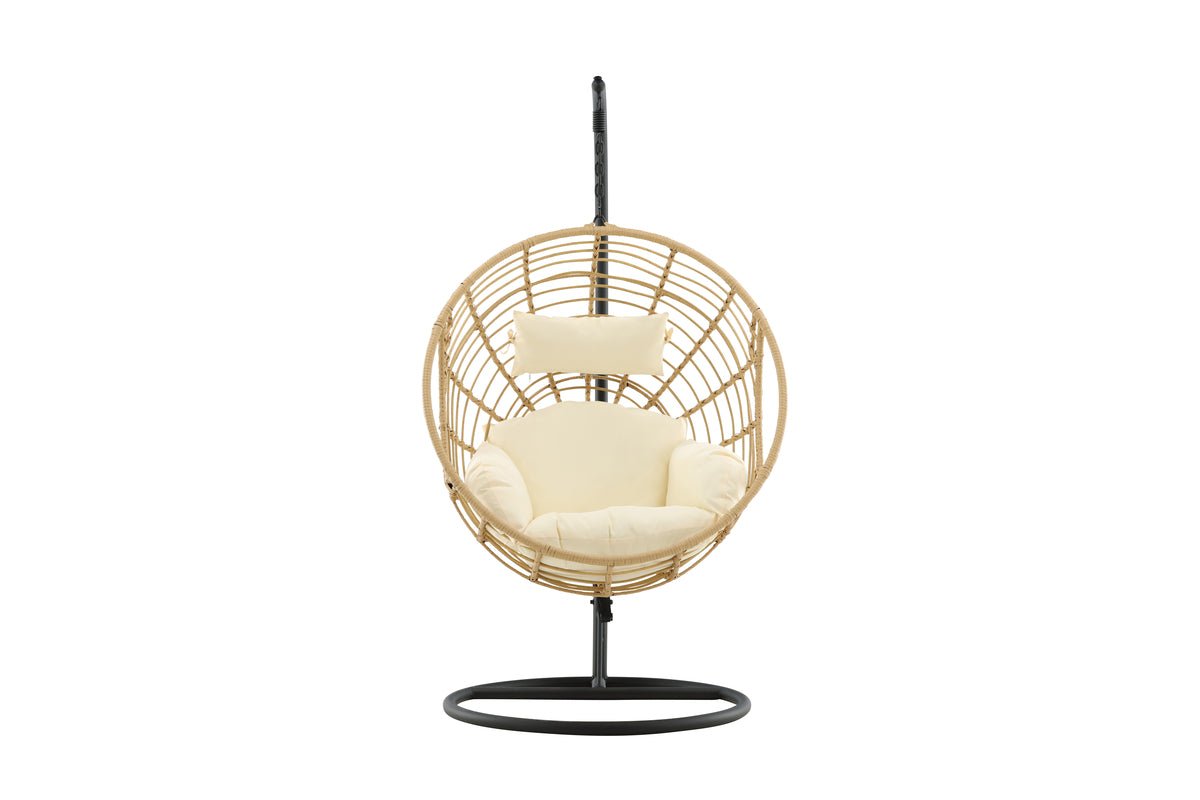 Garden Hanging Chair Mercy - made of Rattan/Metal in Natural Color