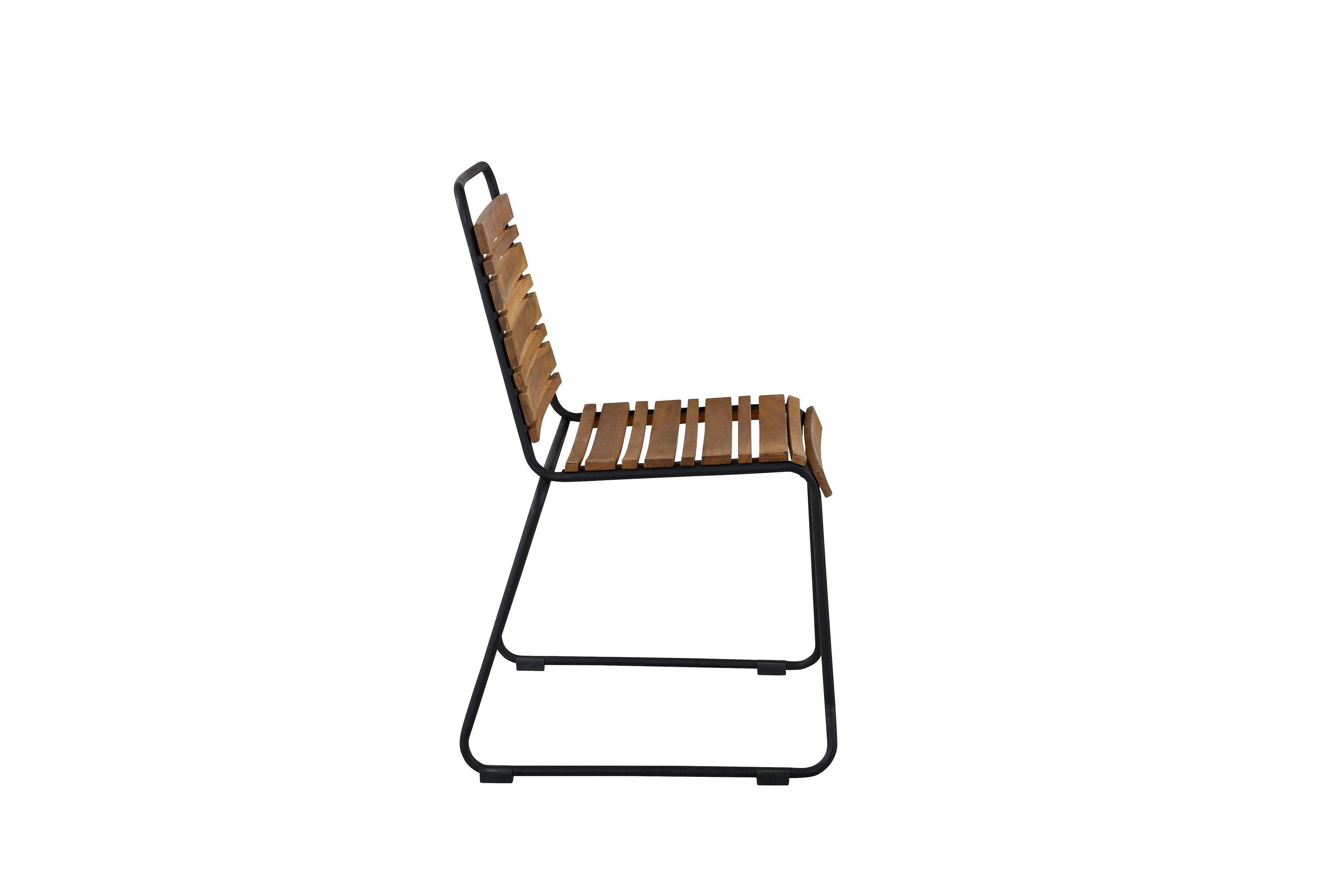 2-piece set - Garden chair Bali made of acacia/metal