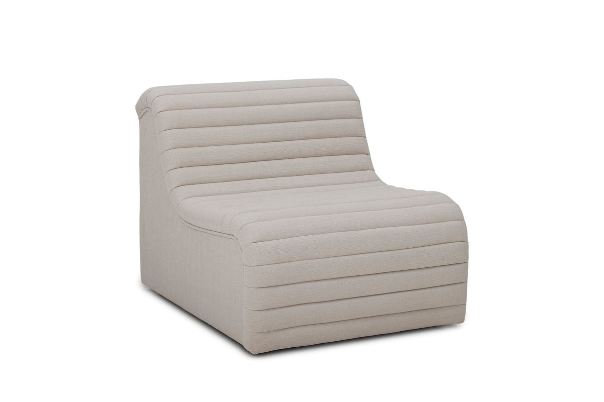 Lounge Sessel Taupe - im modernen Retro Look