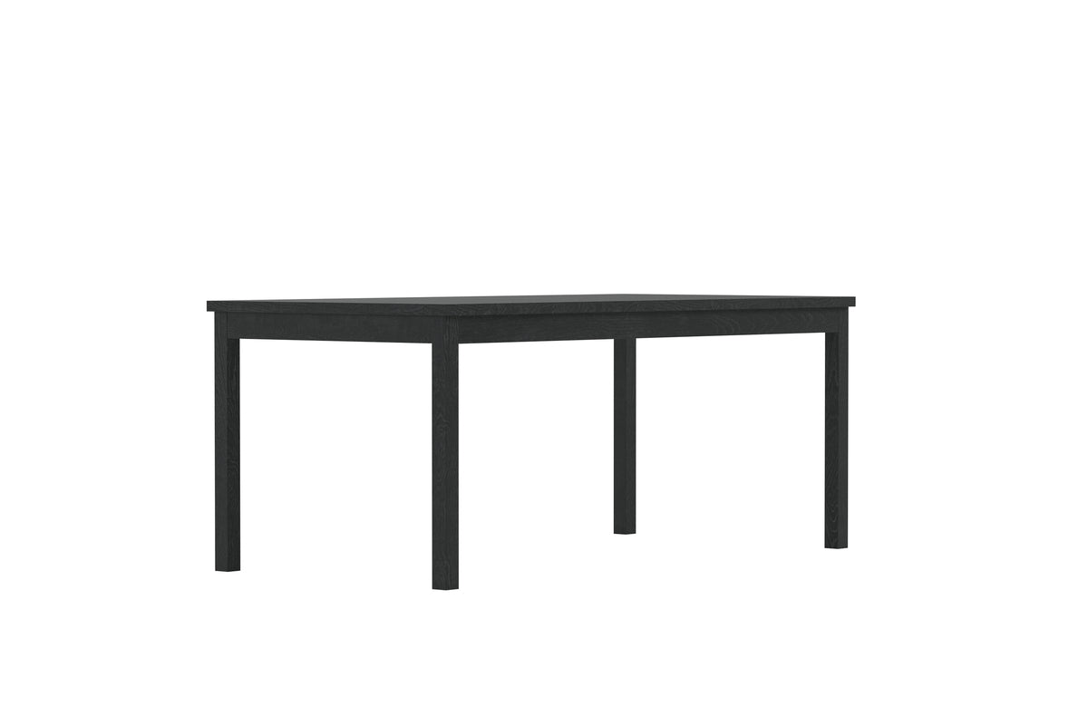 Garden Dining Table Lago - 180x90 cm made of whitewashed or black teak wood