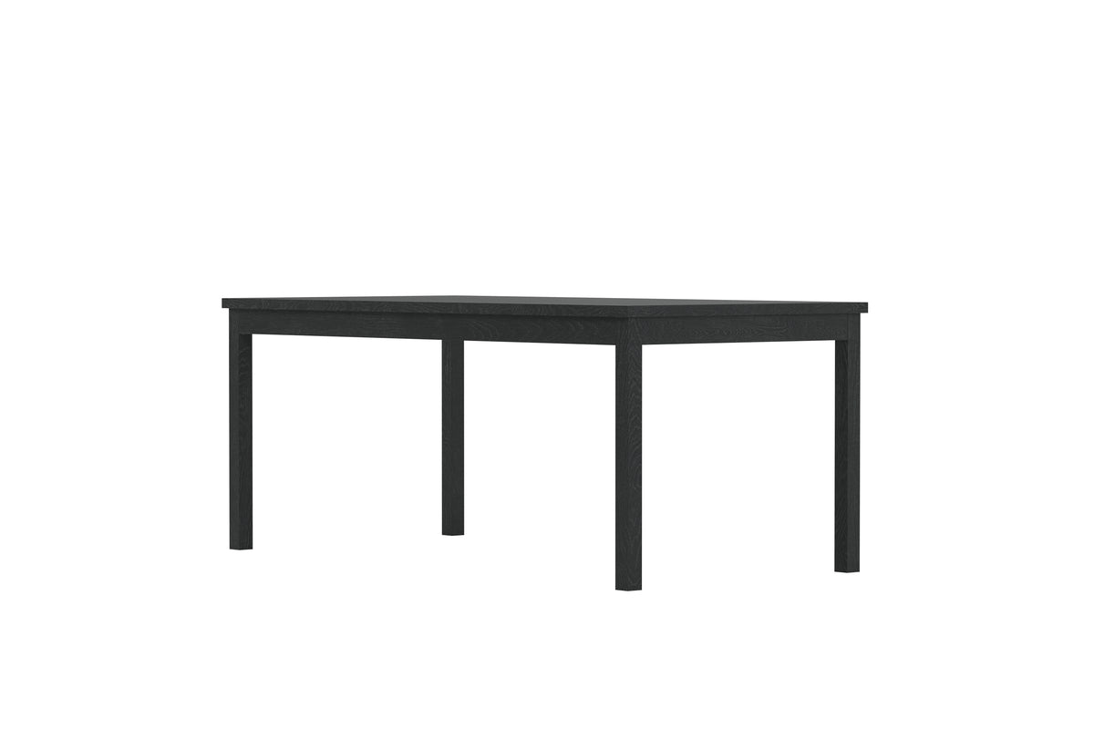 Garden Dining Table Lago - 180x90 cm made of whitewashed or black teak wood