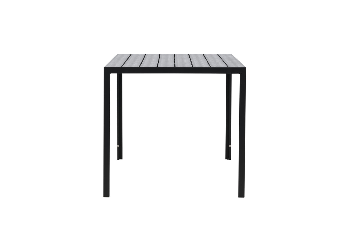 Garden Dining Table Siena - 140x80 cm made of Aluminum and Polywood in Beige or Black