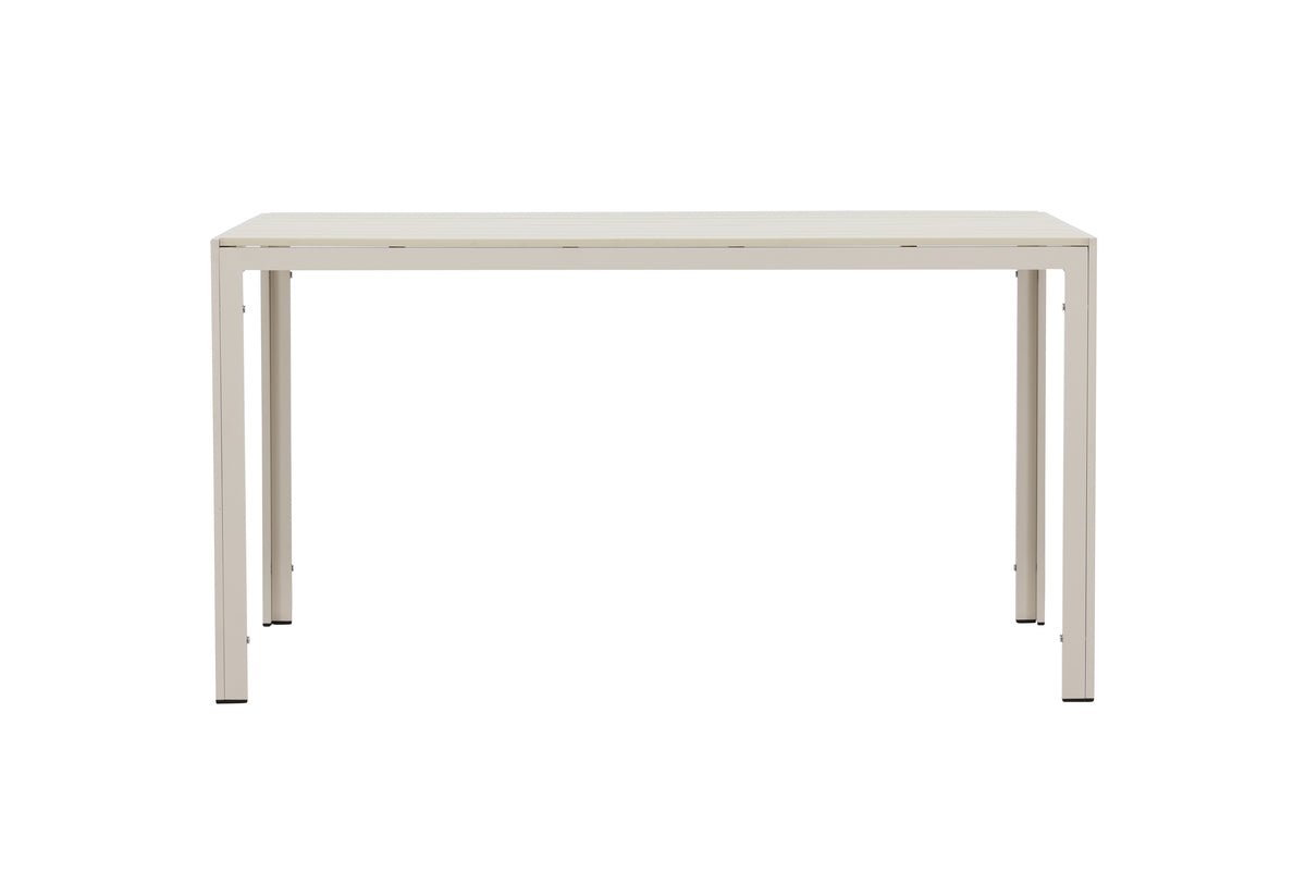 Garden Dining Table Siena - 140x80 cm made of Aluminum and Polywood in Beige or Black