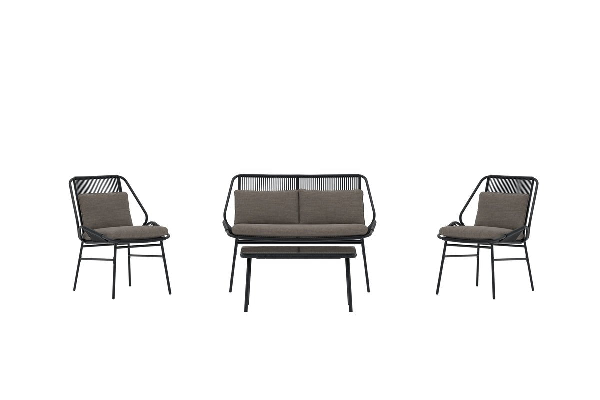 Garden Lounge Set Talora – 4-piece Set with Steel Chairs