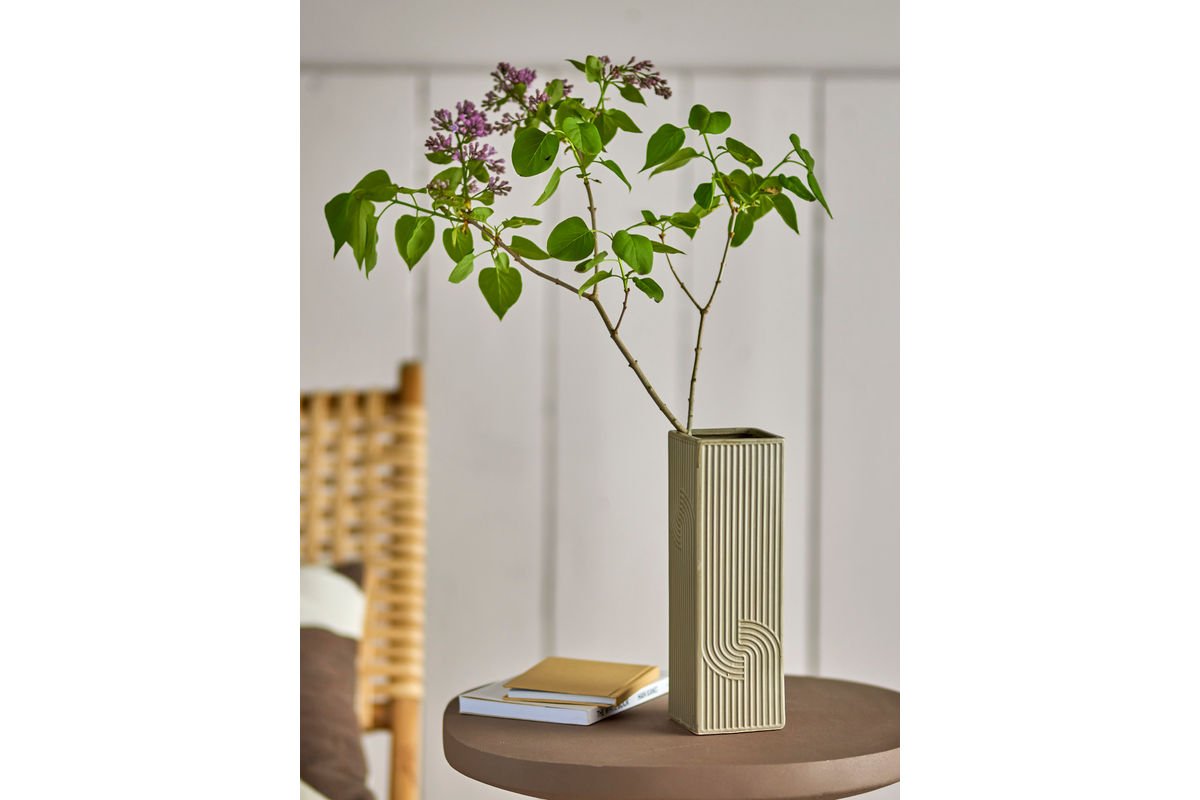 Vase „Orlina“ – Braunes Steingut