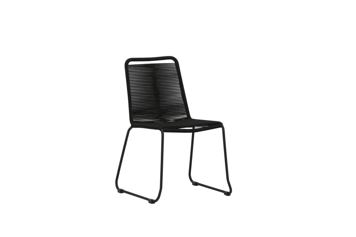 Garden chair Mirava - in Black with polyester cord