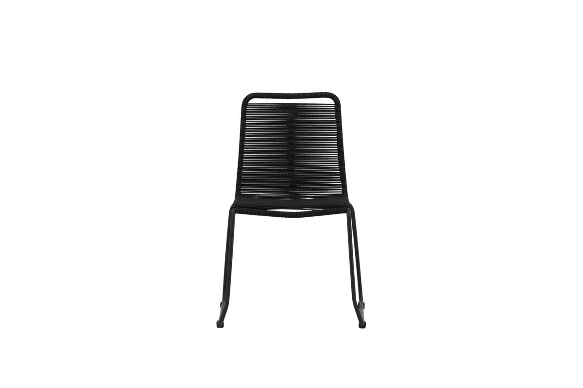 Garden chair Mirava - in Black with polyester cord