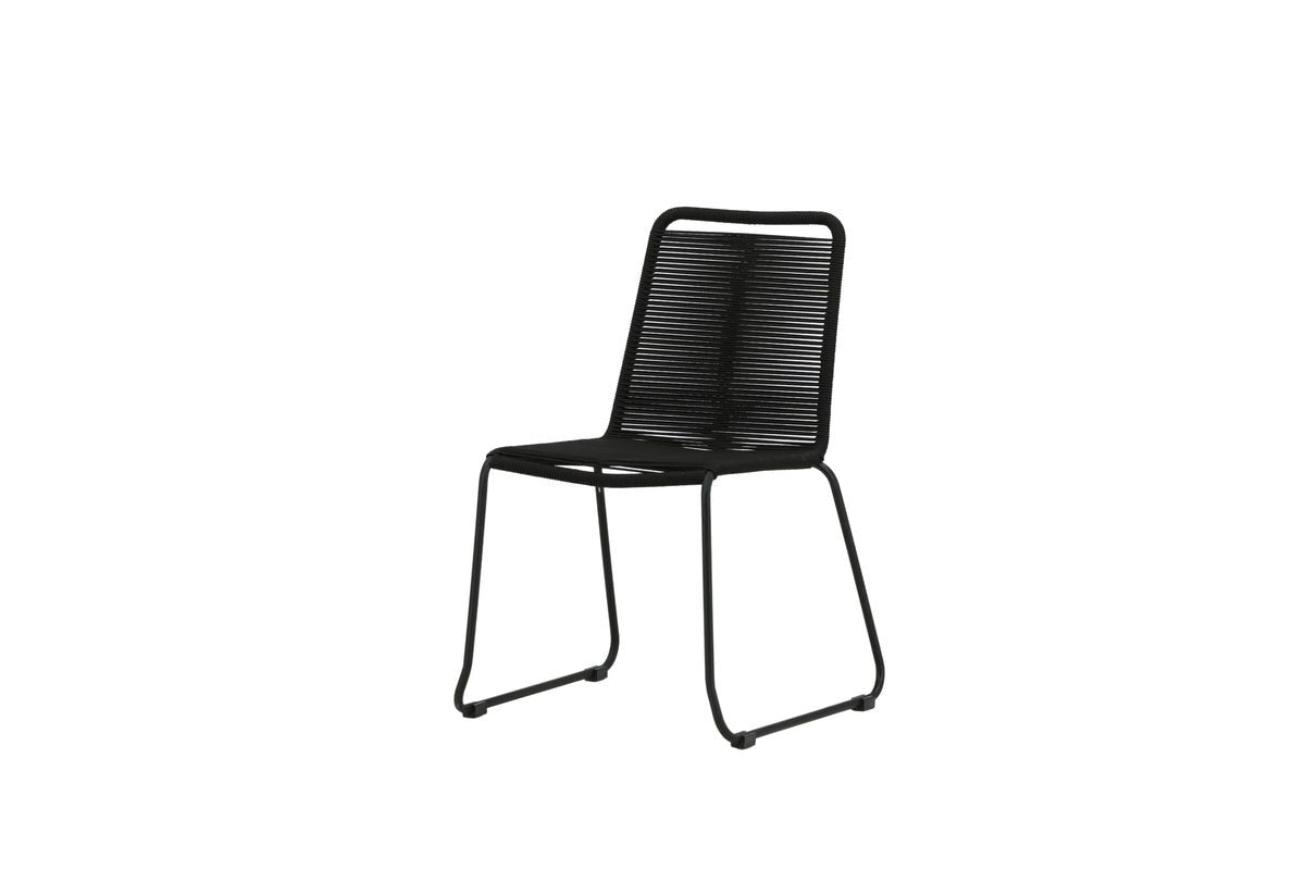 Garden chair Mirava - in Black with polyester cord