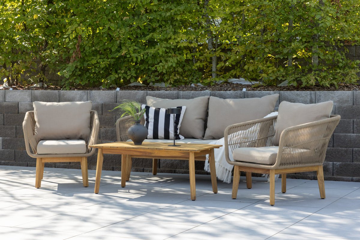 Garden Lounge Set Perano – 4-piece Set in Beige
