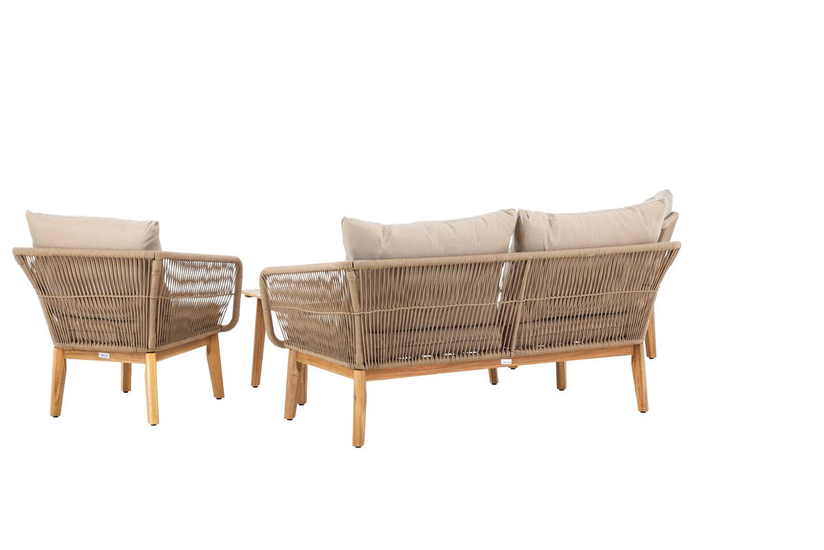 Garten Lounge Set Perano – 4 teiliges Set in Beige
