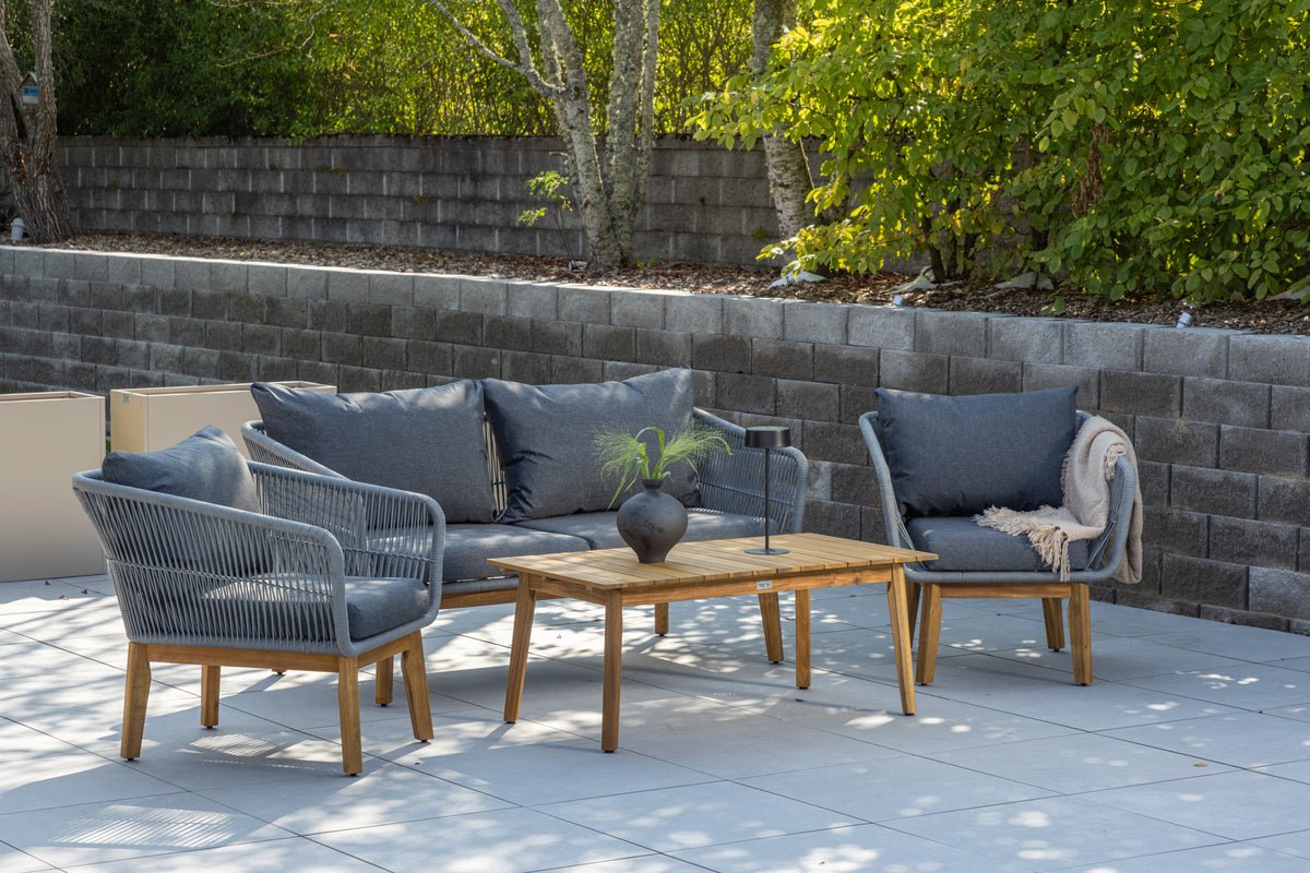 Garden Lounge Set Sorena – 4-piece Set in Gray