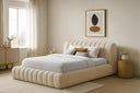 Designer Upholstered Bed Selene Bouclé with Storage