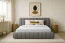 Designer Upholstered Bed Selene Bouclé with Storage