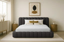 Designer Upholstered Bed Selene Bouclé with Storage