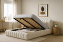 Designer Upholstered Bed Selene Bouclé with Storage