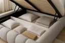 Designer Upholstered Bed Selene Bouclé with Storage