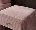 Designer bedside table Amy in corduroy