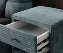 Designer bedside table Amy in corduroy