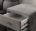 Designer bedside table Amy in corduroy