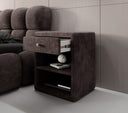 Designer bedside table Amy in corduroy