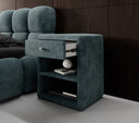 Designer bedside table Amy in corduroy