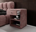 Designer bedside table Amy in corduroy