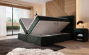 Boxspringbett Sejour mit LED u. Stauraum in Cord