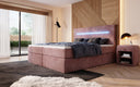 Boxspringbett Sejour mit LED u. Stauraum in Cord