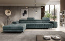 Designer Ecksofa Calvera Maxi mit Schlaf- und Klappfunktion in Cord