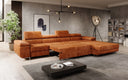 Designer Ecksofa Calvera Maxi mit Schlaf- und Klappfunktion in Cord