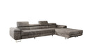 Designer Ecksofa Calvera Maxi mit Schlaf- und Klappfunktion in Cord