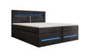 Minera Box Spring Bed with LED, USB, and Storage
