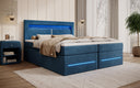 Minera Box Spring Bed with LED, USB, and Storage