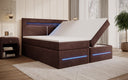 Minera Box Spring Bed with LED, USB, and Storage