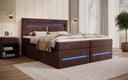 Minera Box Spring Bed with LED, USB, and Storage