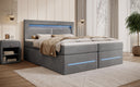 Minera Box Spring Bed with LED, USB, and Storage