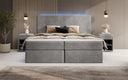 Voyage Boxspring Bed with LED and Storage in Velvet