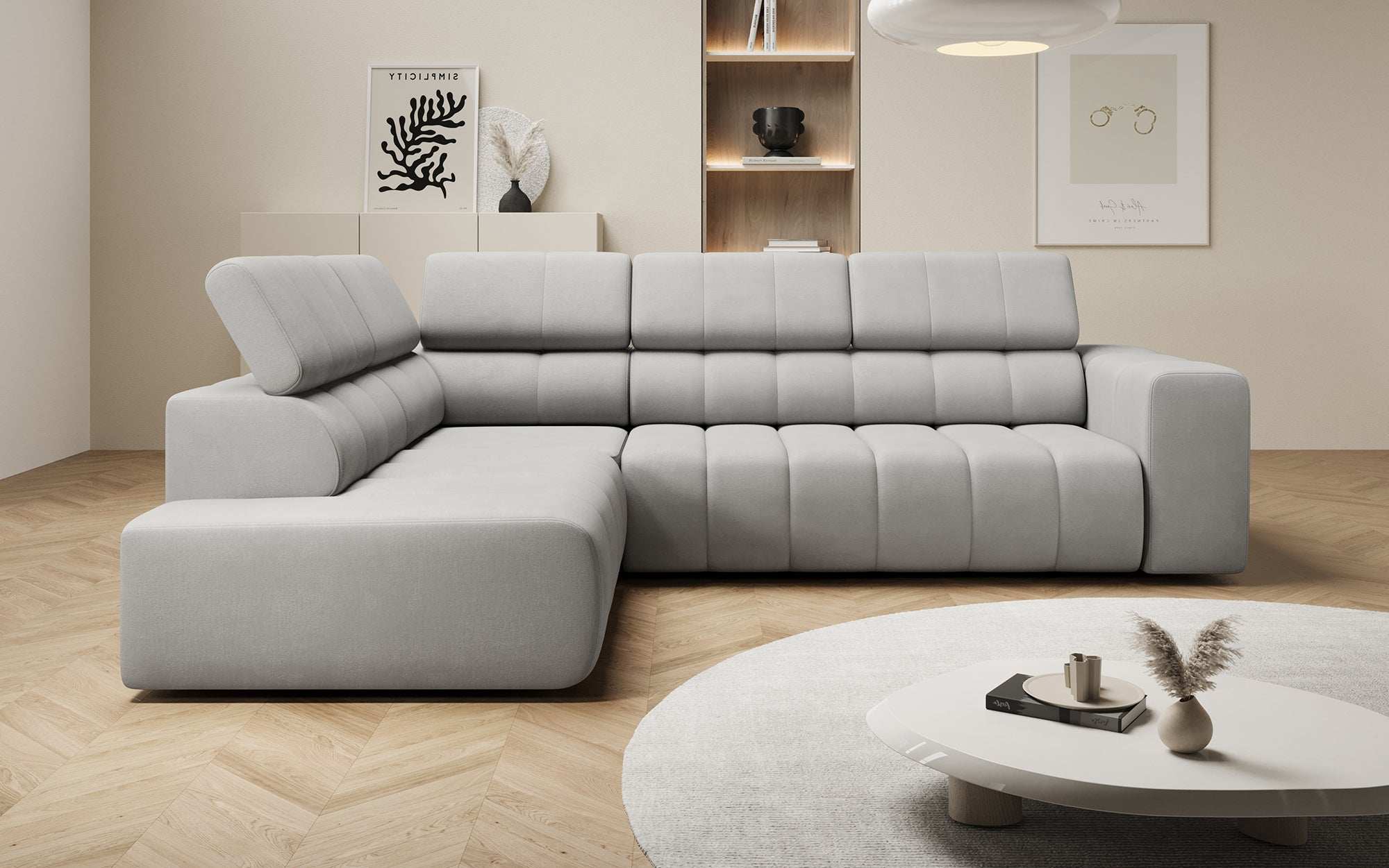 Designer Sofa Aurora L mit elektrischer Schlaffunktion