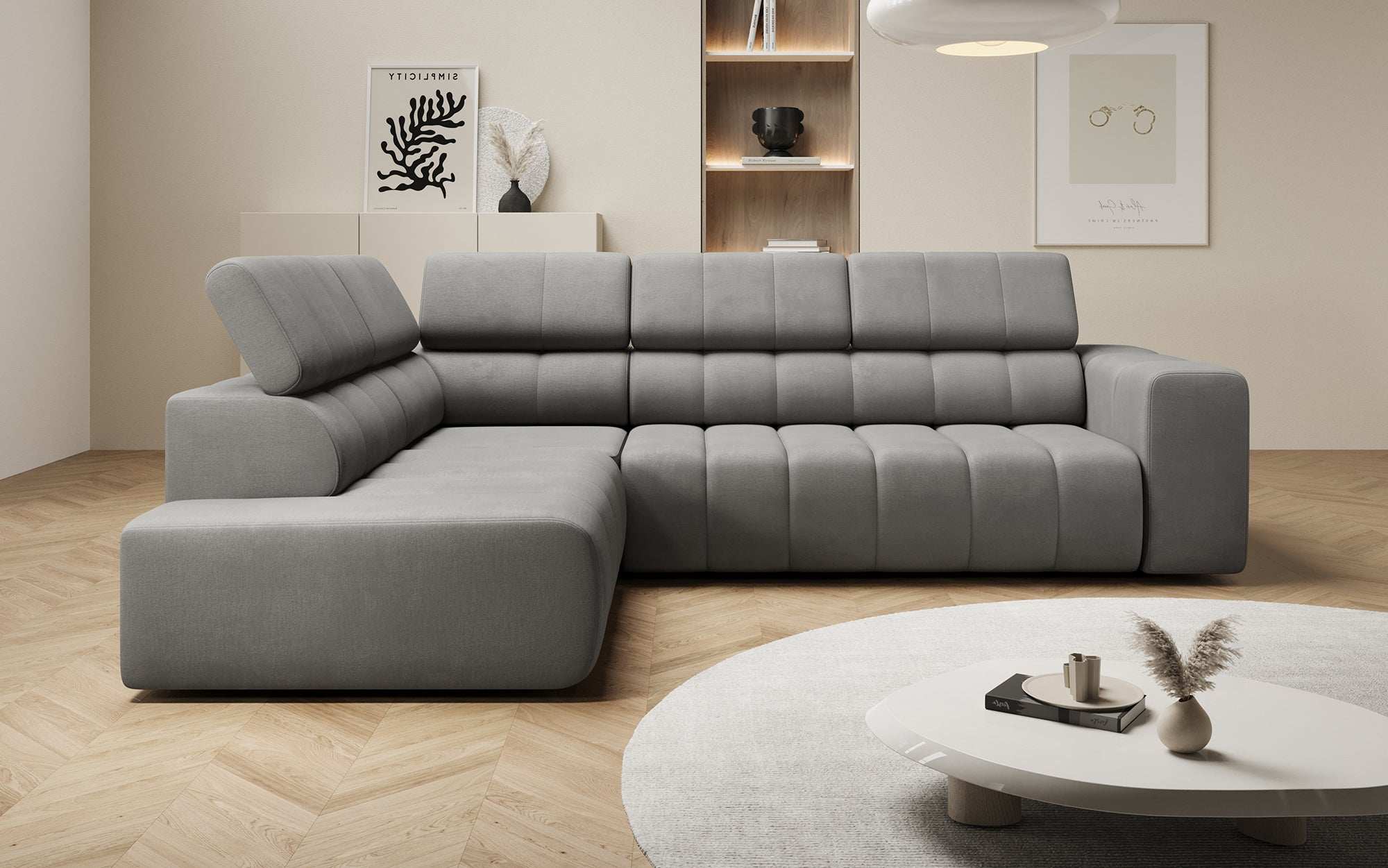 Designer Sofa Aurora L mit elektrischer Schlaffunktion